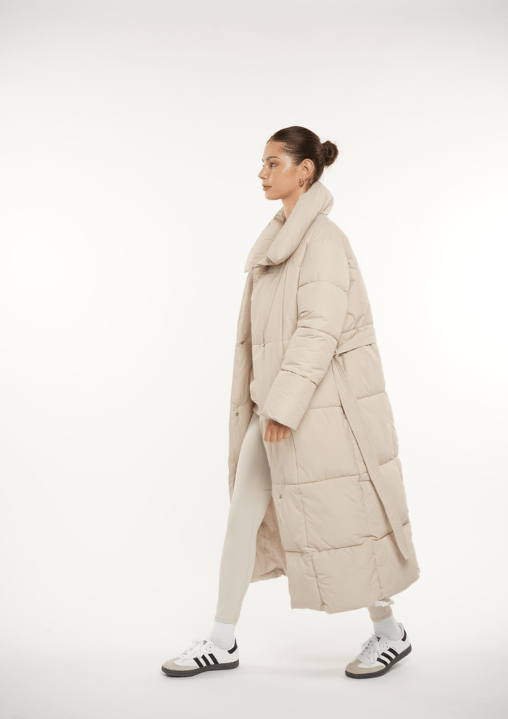 BLAIRE | OVERSIZED BULLET BUTTON PUFFER JACKET IN EXTRA LONG LENGTH