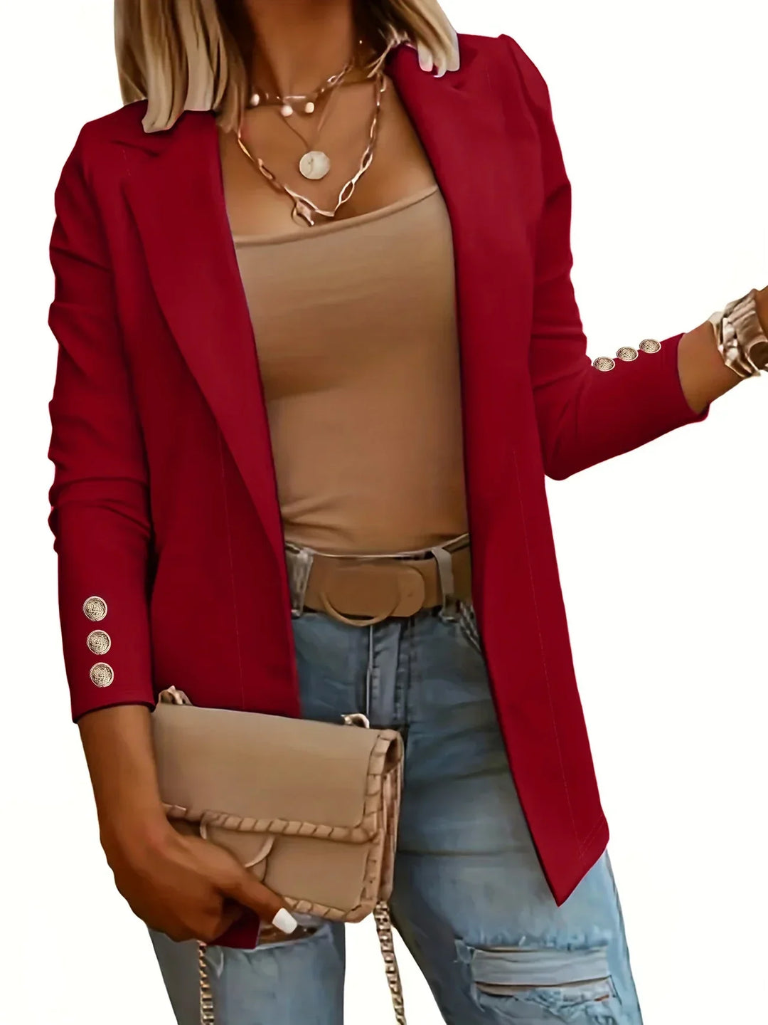 Emma | Chic Open Front Jacket