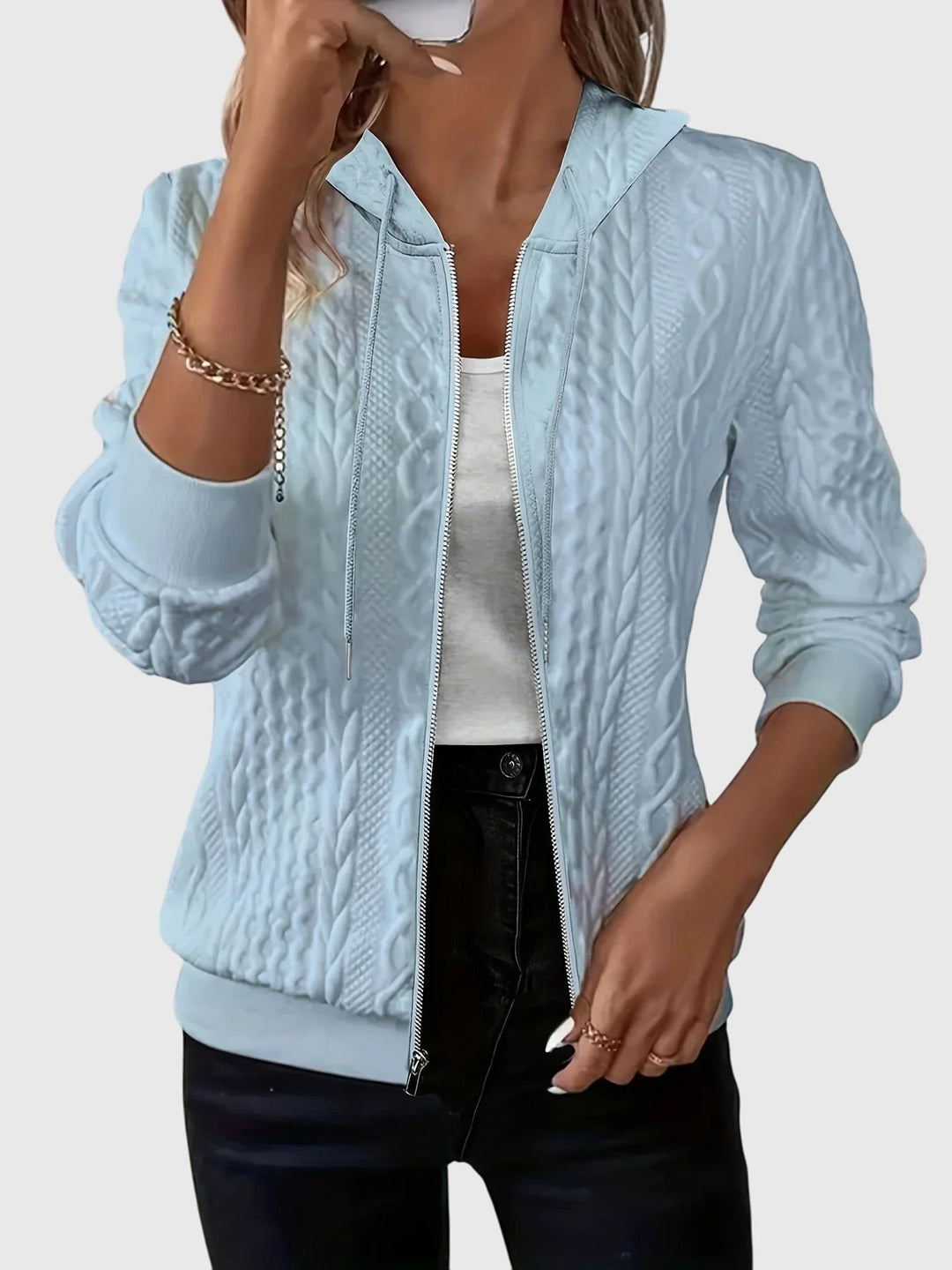 Jenna Zippered Hoodie
