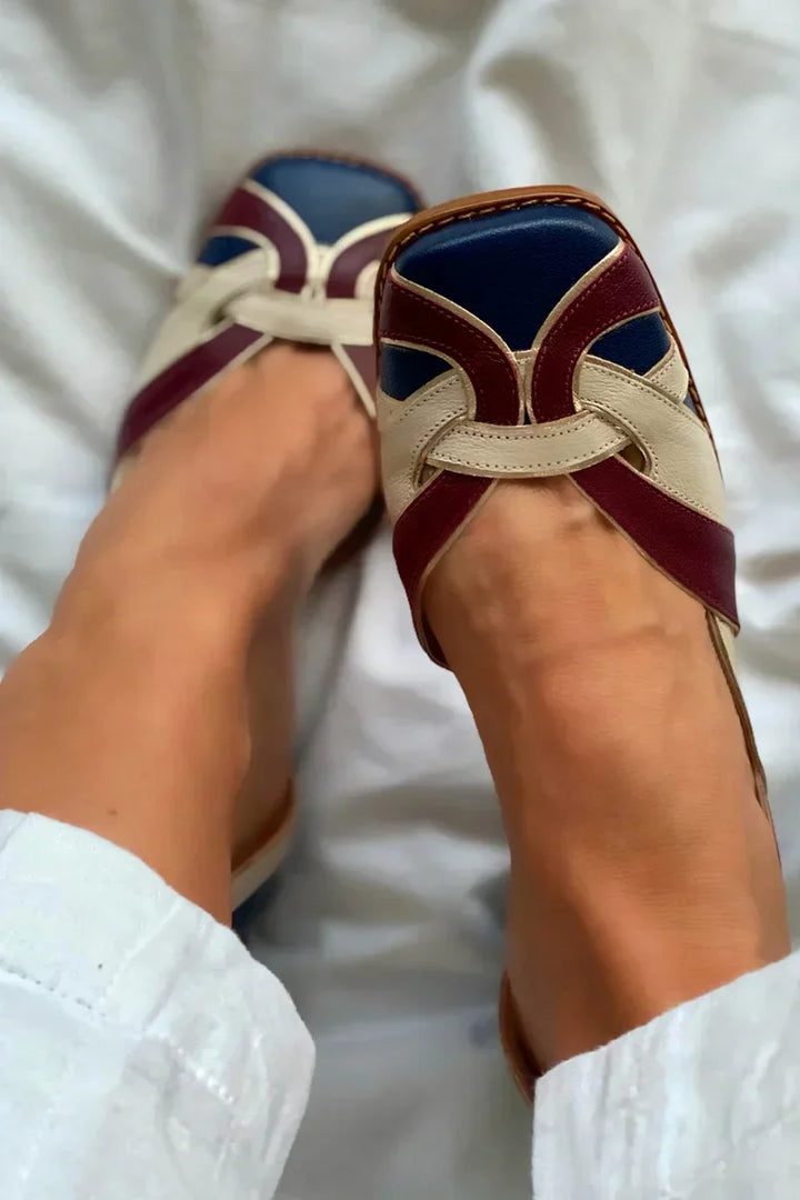Amara | Tri-Color Slip-On Loafers