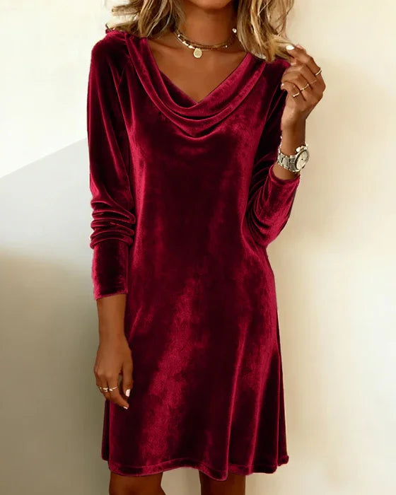 Zala- Loose Fitting Velvet Dress