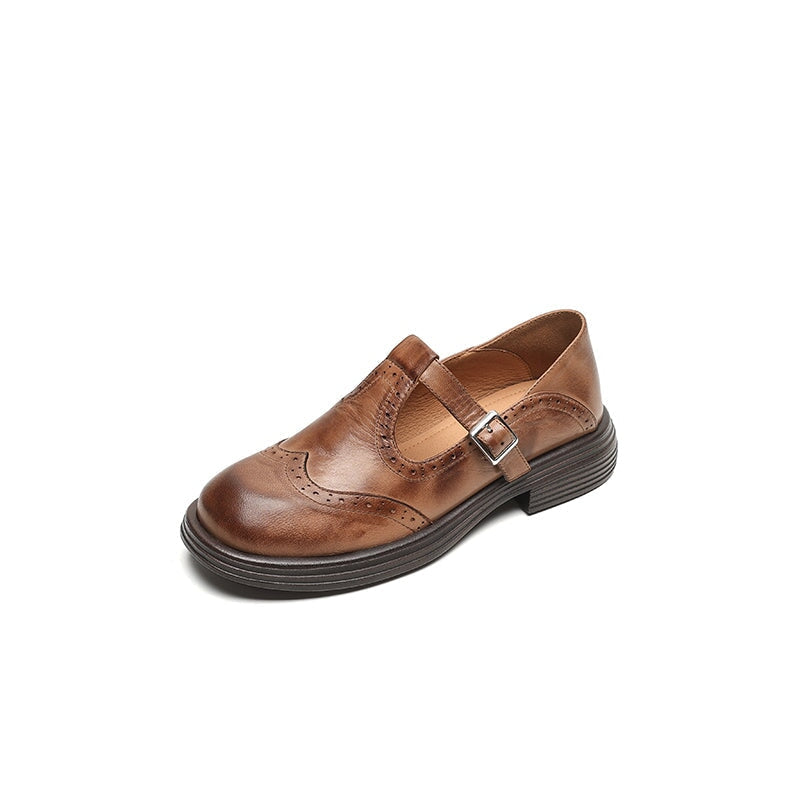 Annie | Classic Leather Mary Jane Shoes
