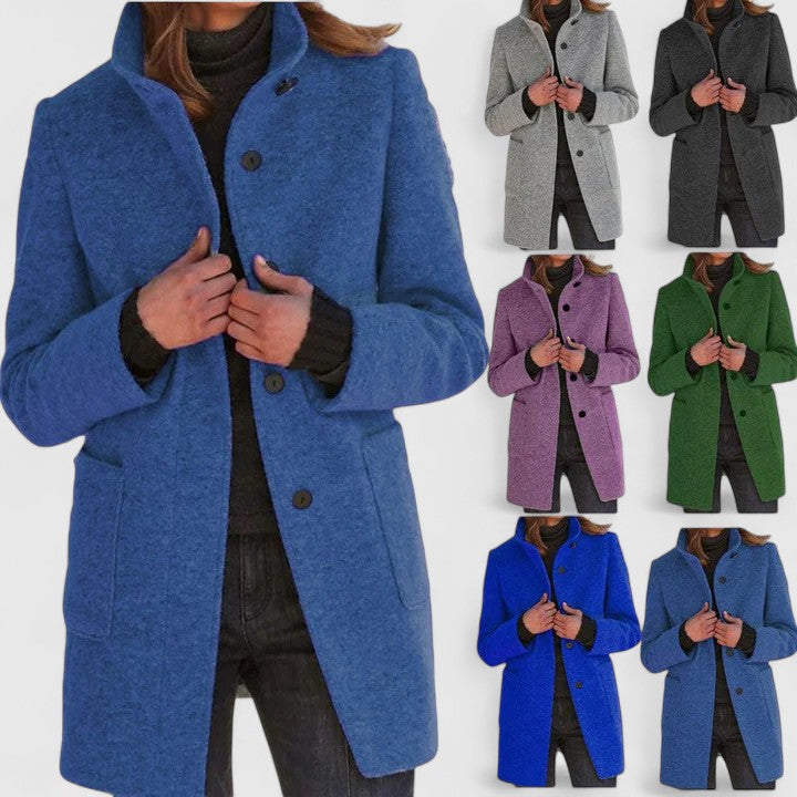 Elena | Classic Wool Blend Coat