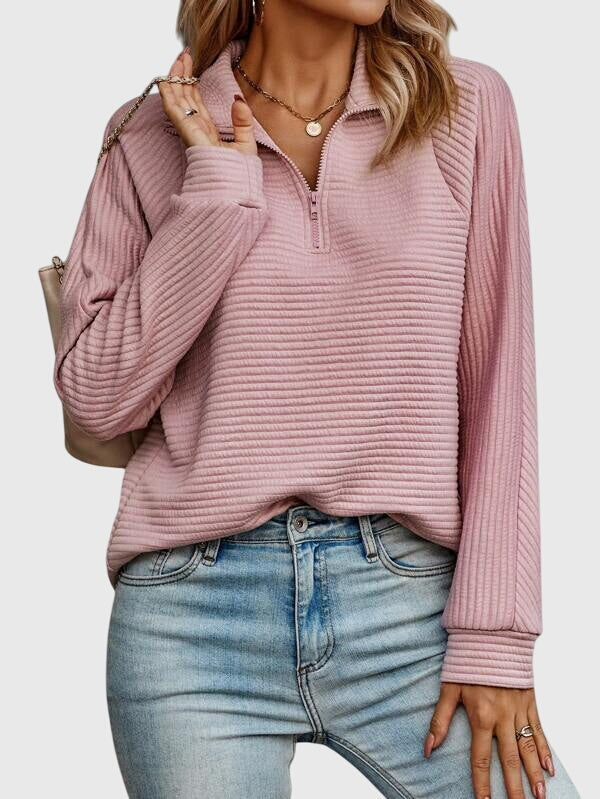 Abigail™ | Chic Zippered Sweater