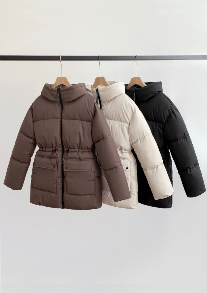 EVA | SPLASHPROOF HOODED PUFFER JACKET