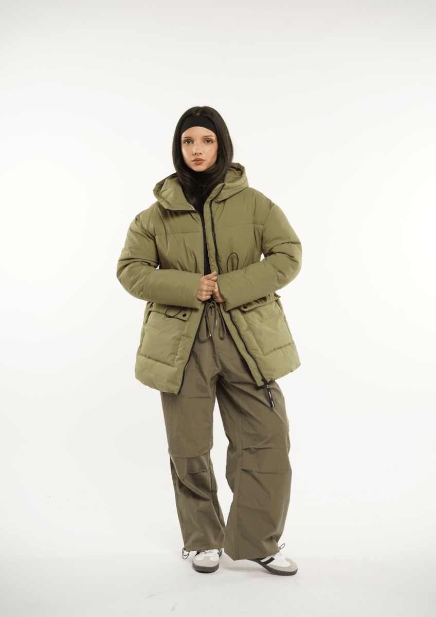 EVA | SPLASHPROOF HOODED PUFFER JACKET