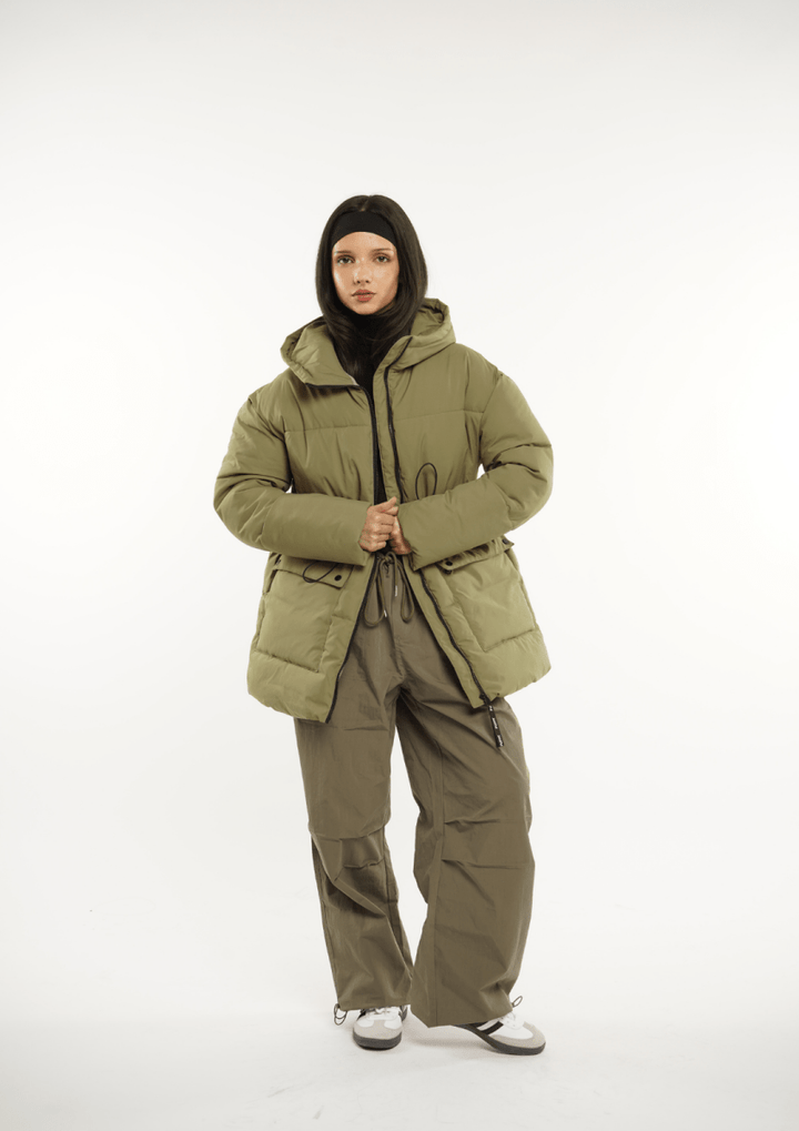 EVA Splashproof Hooded Puffer Jacket
