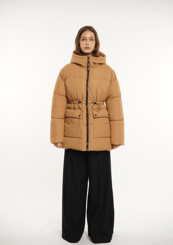 EVA | SPLASHPROOF HOODED PUFFER JACKET