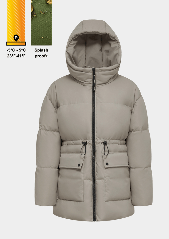 EVA | SPLASHPROOF HOODED PUFFER JACKET