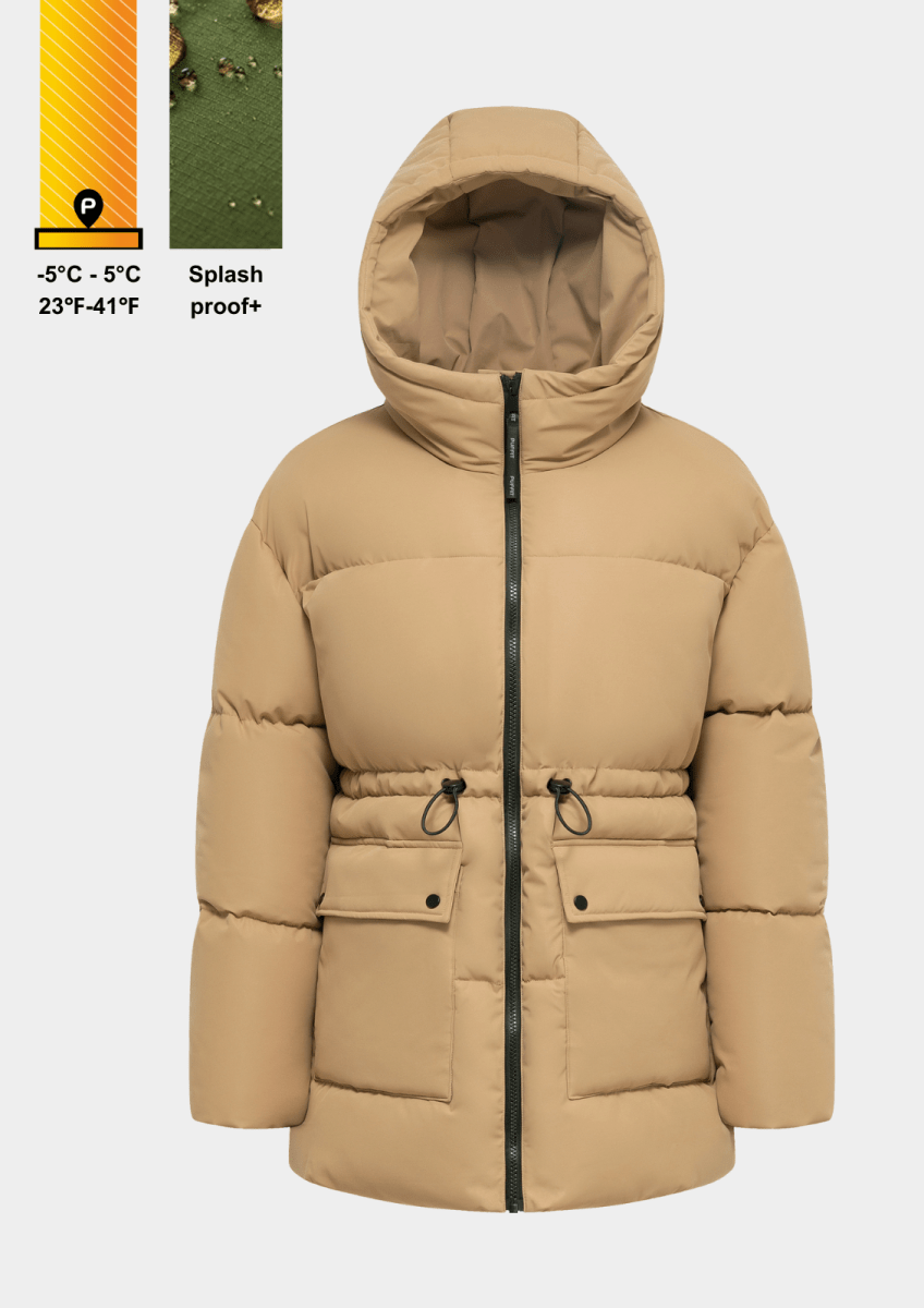 EVA | SPLASHPROOF HOODED PUFFER JACKET