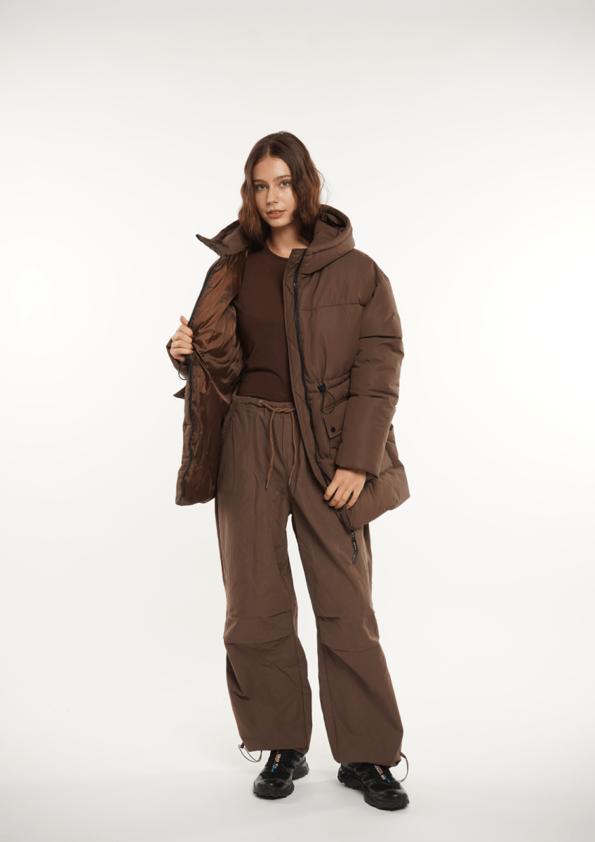 EVA | SPLASHPROOF HOODED PUFFER JACKET
