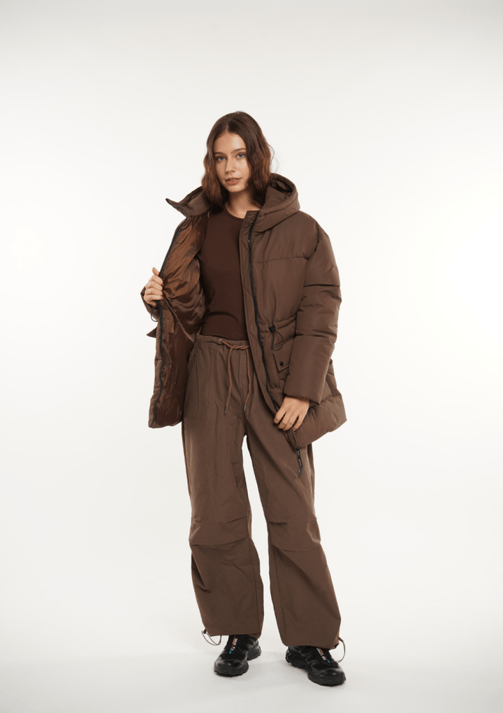 EVA | SPLASHPROOF HOODED PUFFER JACKET