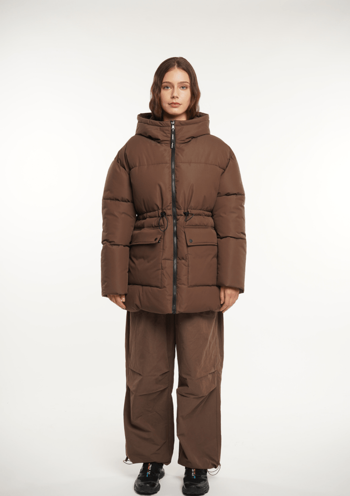 EVA | SPLASHPROOF HOODED PUFFER JACKET