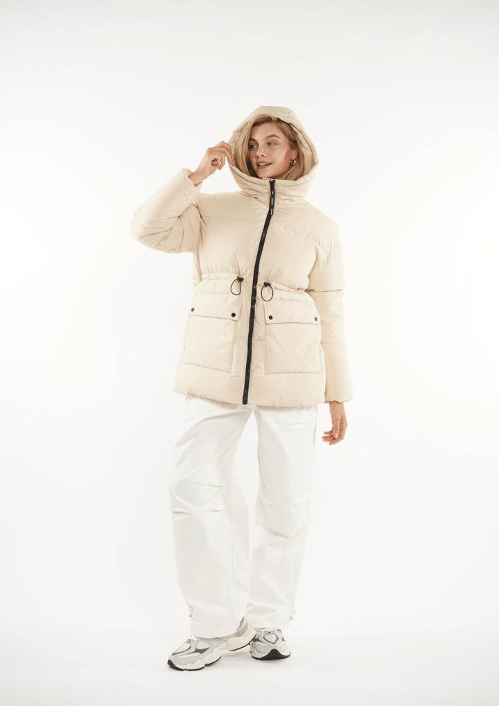 EVA | SPLASHPROOF HOODED PUFFER JACKET