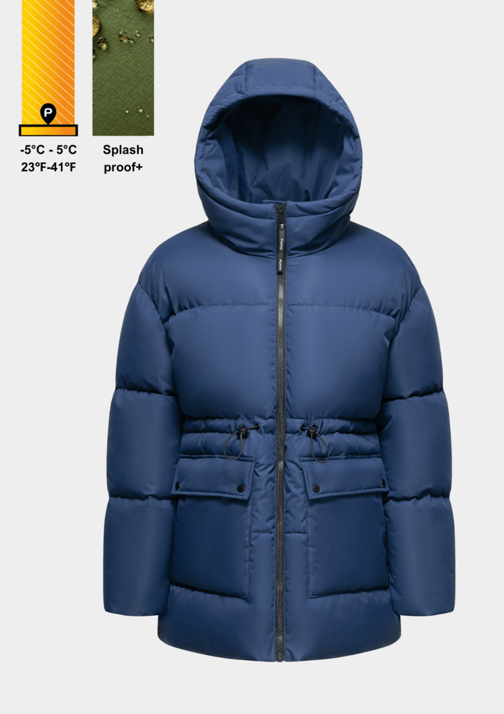 EVA | SPLASHPROOF HOODED PUFFER JACKET