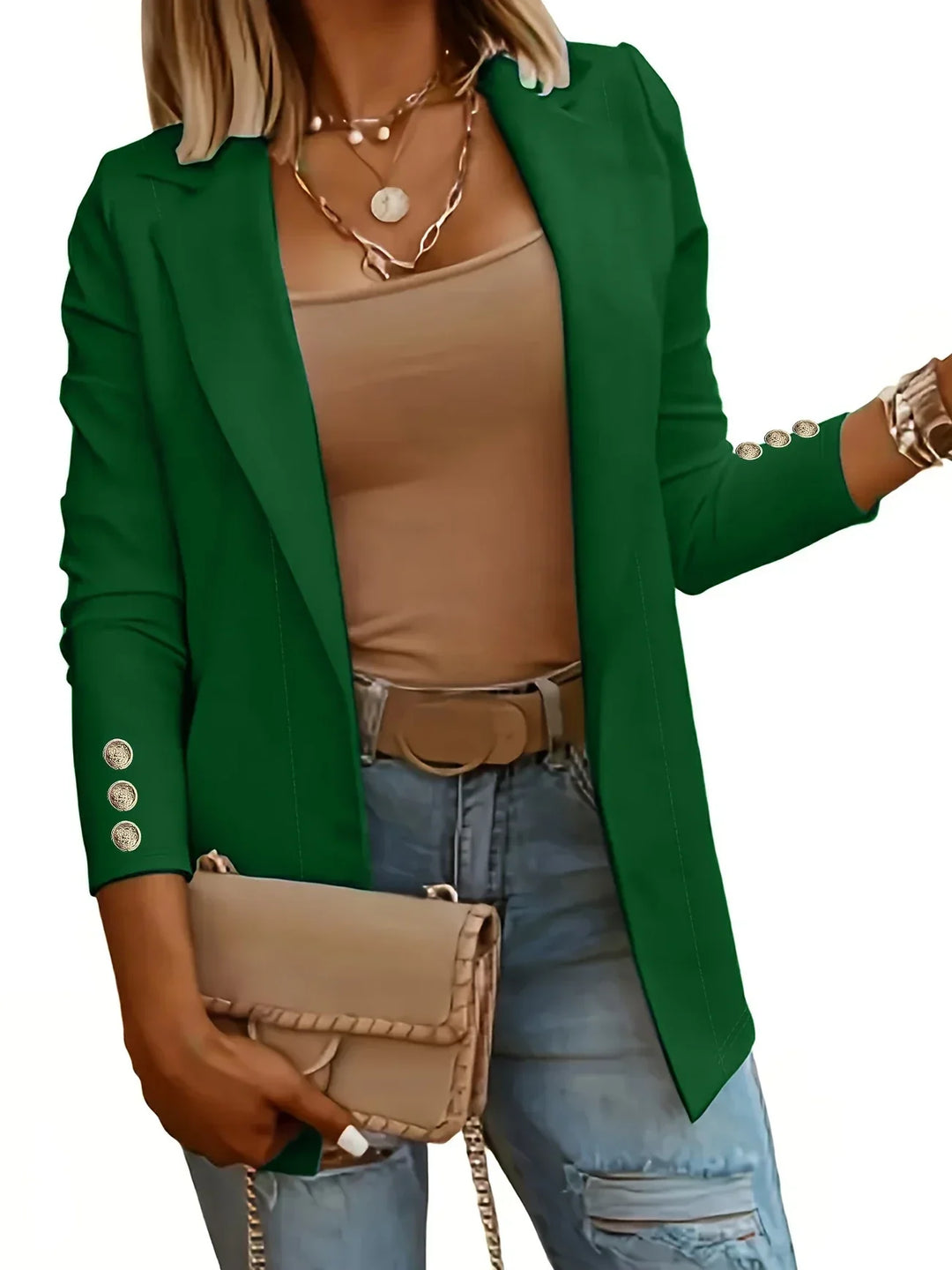 Emma | Chic Open Front Jacket