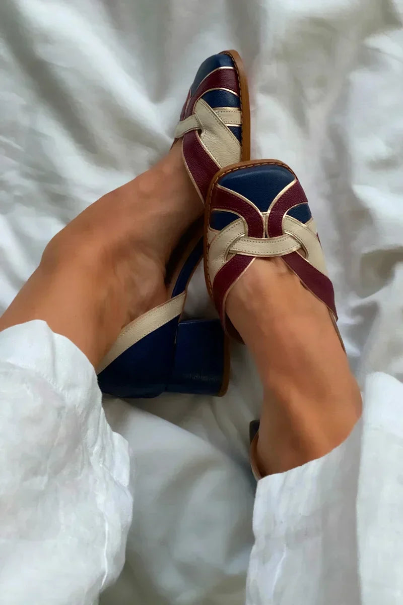 Amara | Tri-Color Slip-On Loafers