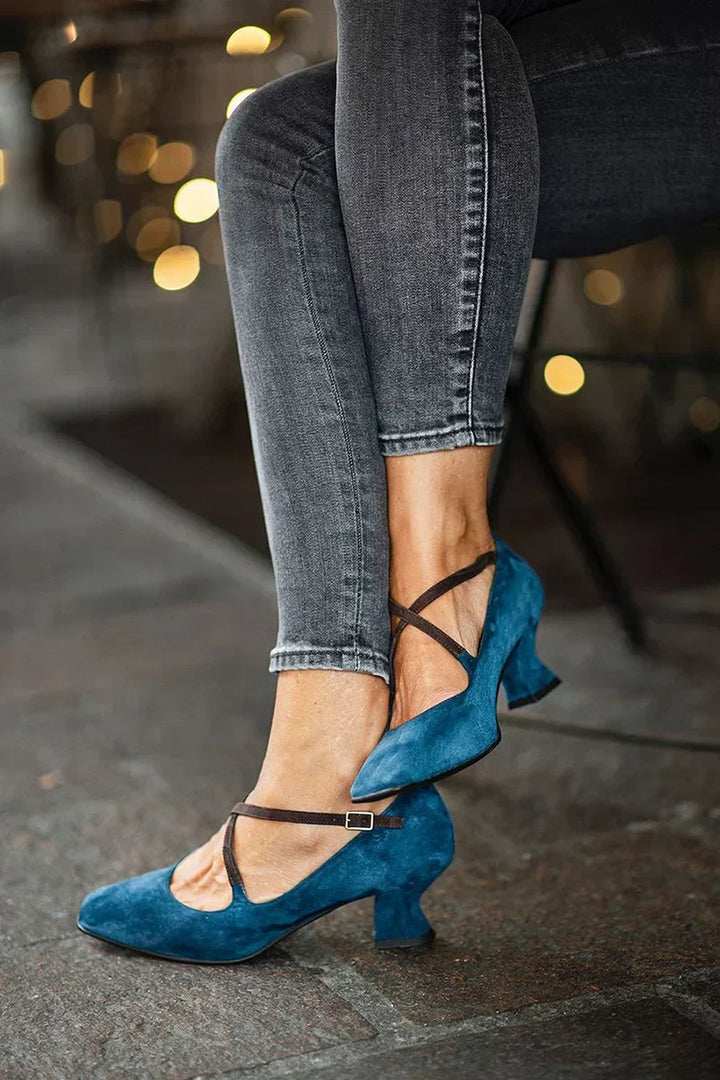 Amber | Chic Mid-Heel Strappy Sandals