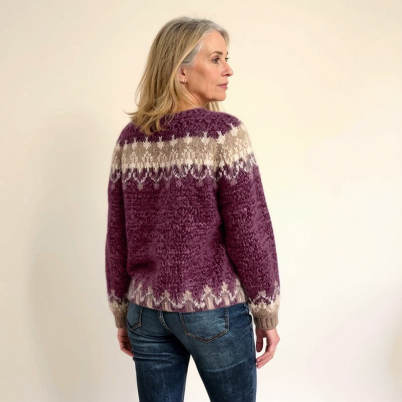 Gabriella | Cozy Icelandic Crewneck Knit Sweater