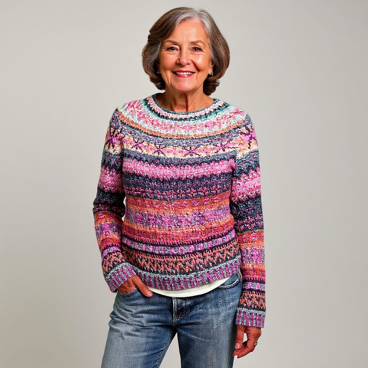 Charlotte | Timeless Icelandic Pattern Knit Sweater