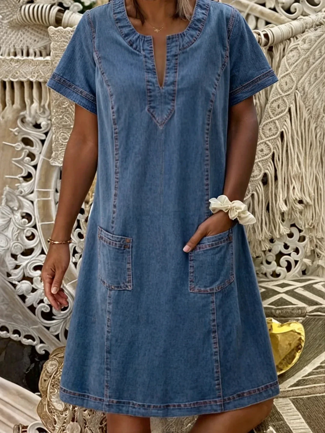 Emma | Soft Denim Dress