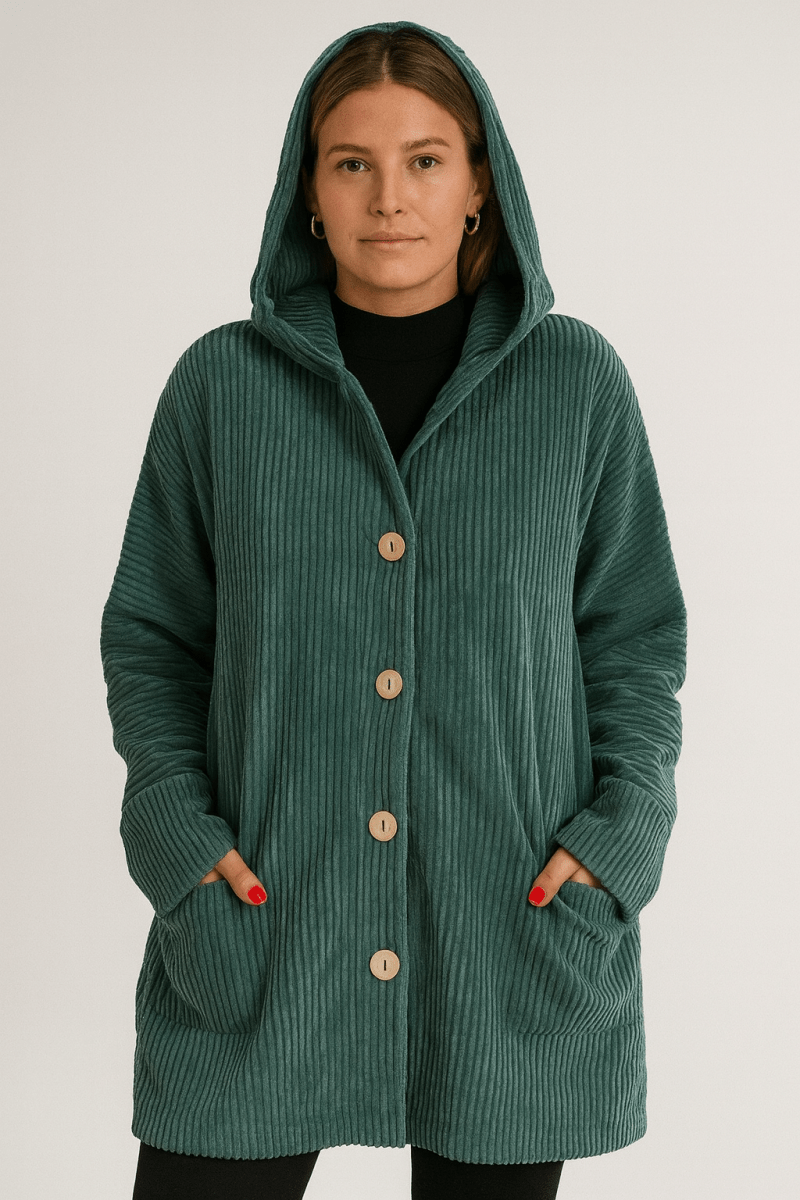 Marina | Corduroy Hooded Jacket