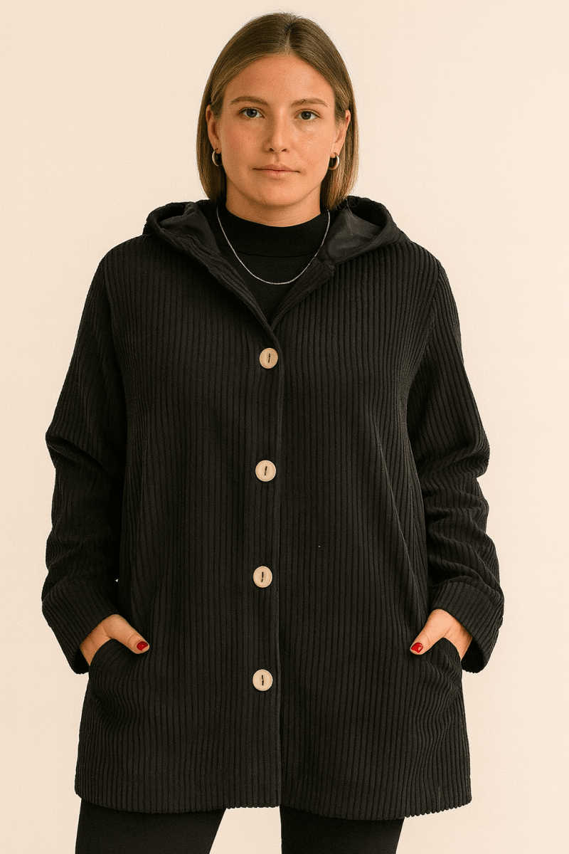 Marina | Corduroy Hooded Jacket