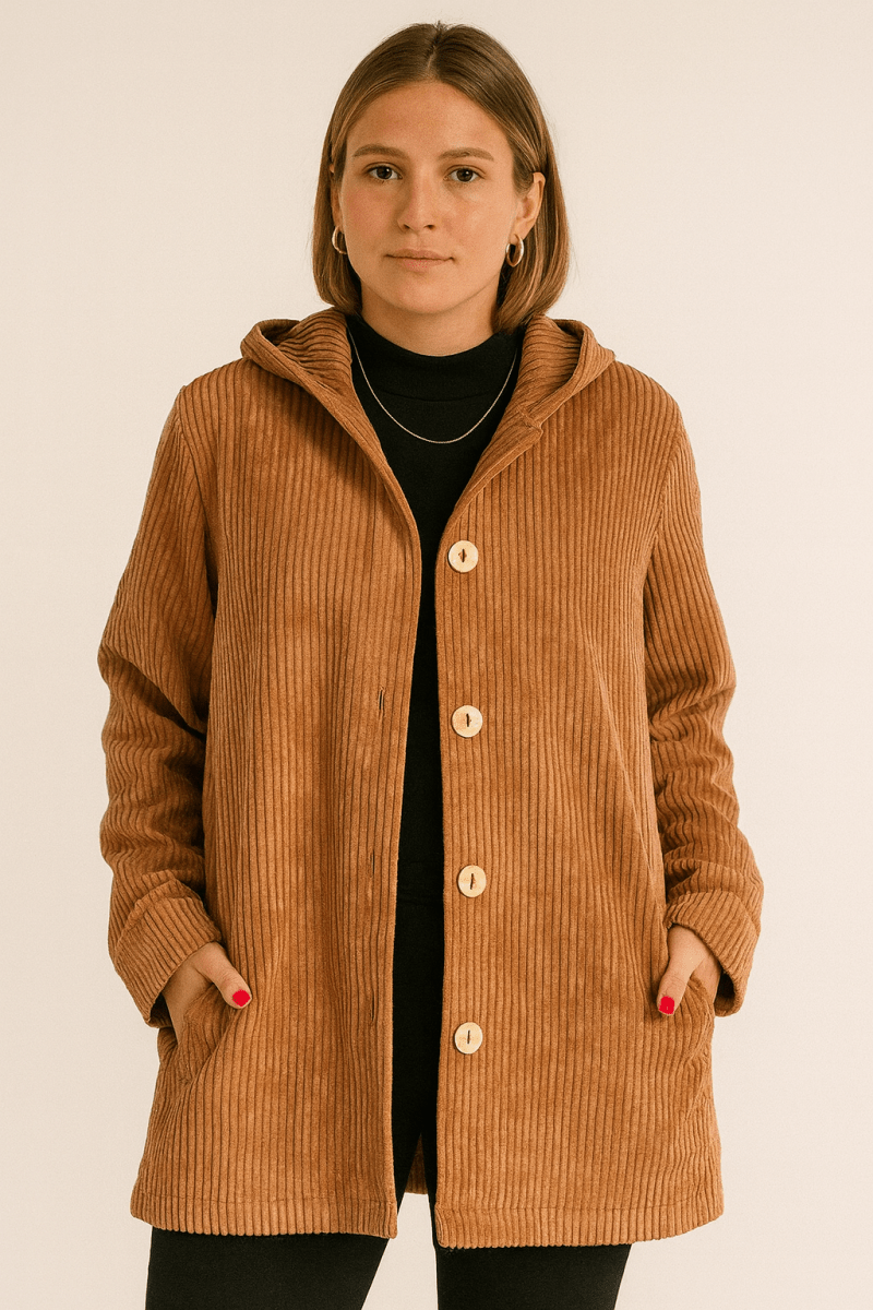 Marina | Corduroy Hooded Jacket