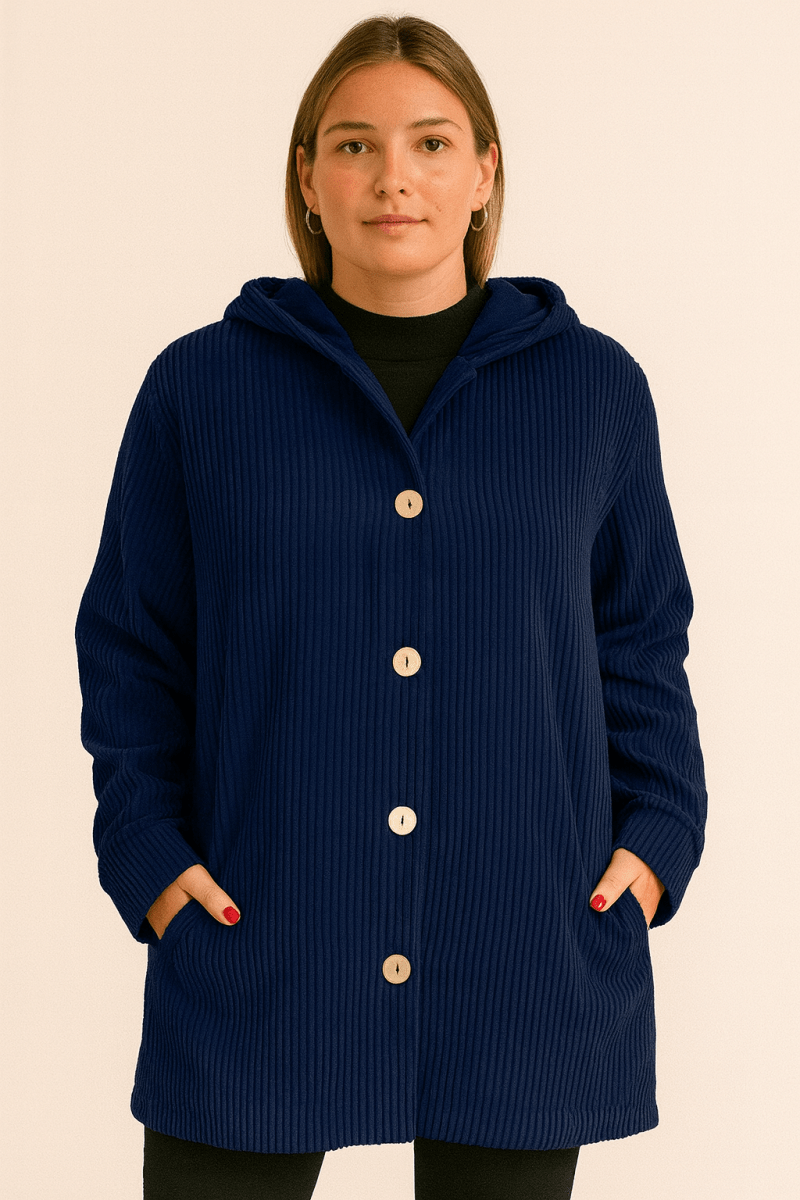 Marina | Corduroy Hooded Jacket