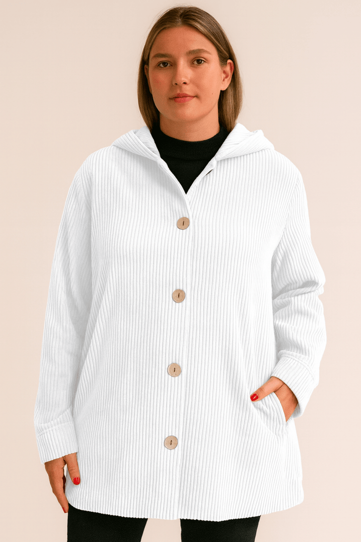 Marina | Corduroy Hooded Jacket