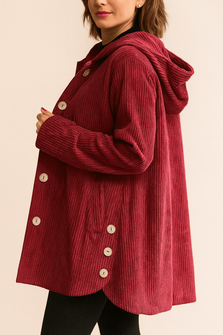 Marina | Corduroy Hooded Jacket