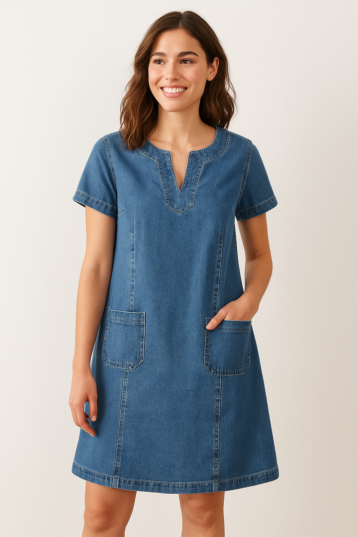 Emma | Soft Denim Dress