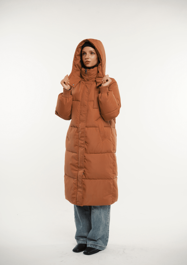 LUNA | Long Hooded Puffer Jacket