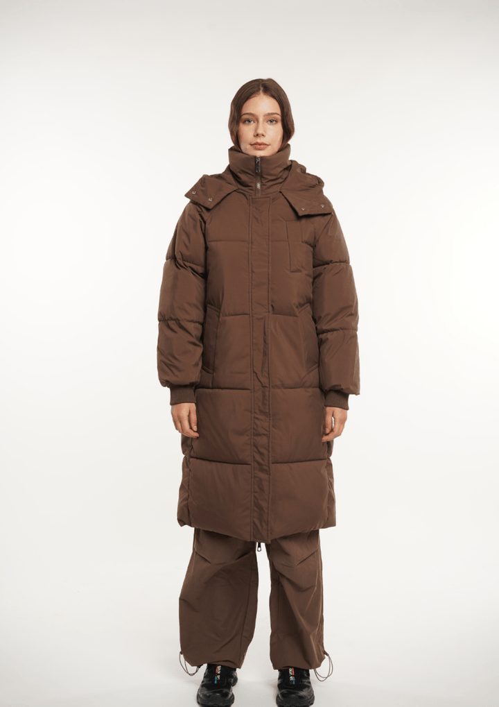 LUNA | Long Hooded Puffer Jacket