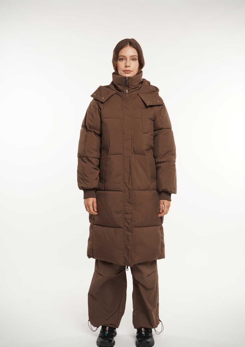 LUNA | LONG PUFFER JACKET WITH HOOD