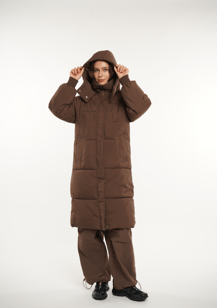 LUNA | LONG PUFFER JACKET WITH HOOD