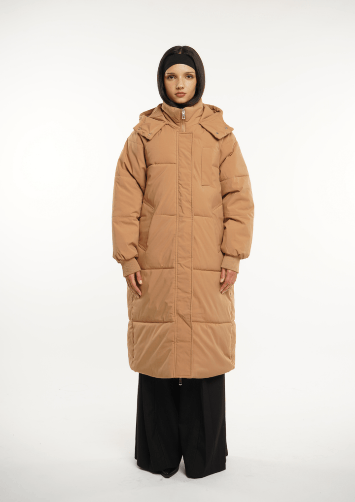 LUNA | Long Hooded Puffer Jacket