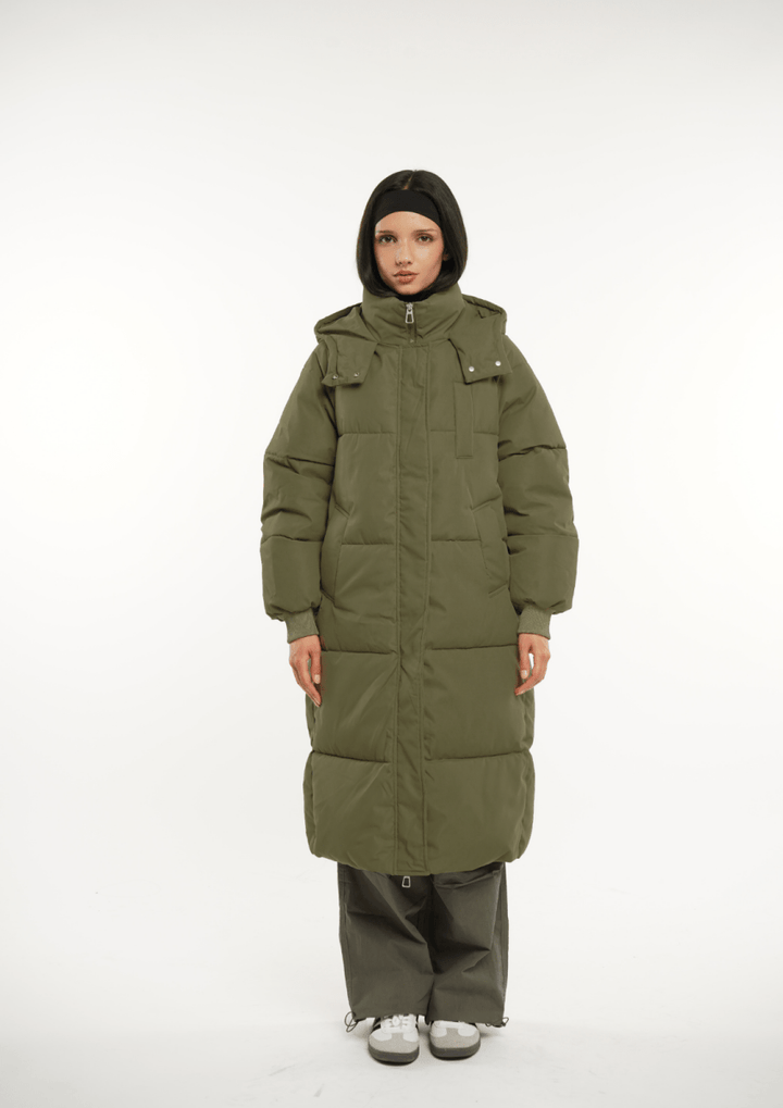 LUNA | LONG PUFFER JACKET WITH HOOD