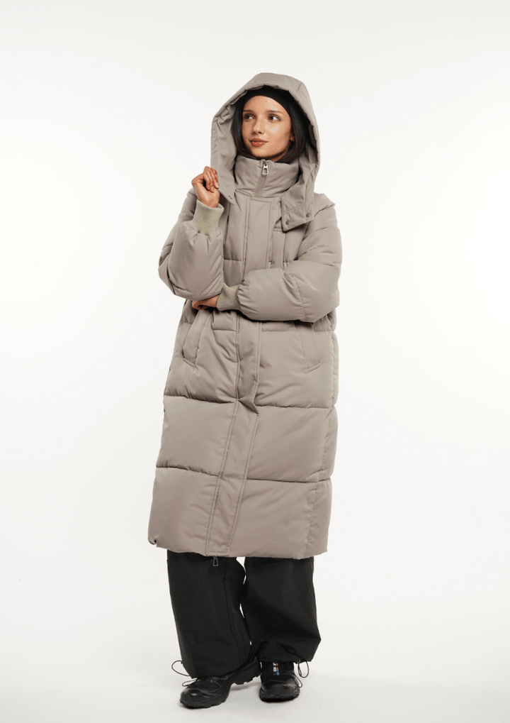 LUNA | LONG PUFFER JACKET WITH HOOD