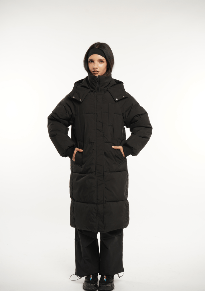 LUNA | Long Hooded Puffer Jacket