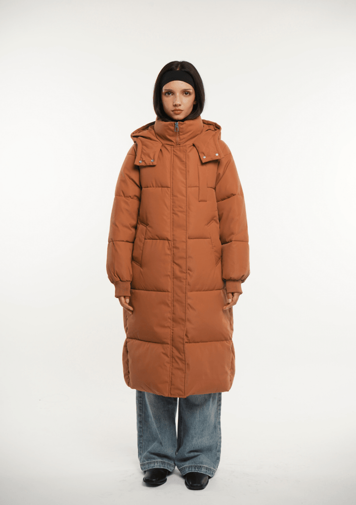 LUNA | Long Hooded Puffer Jacket