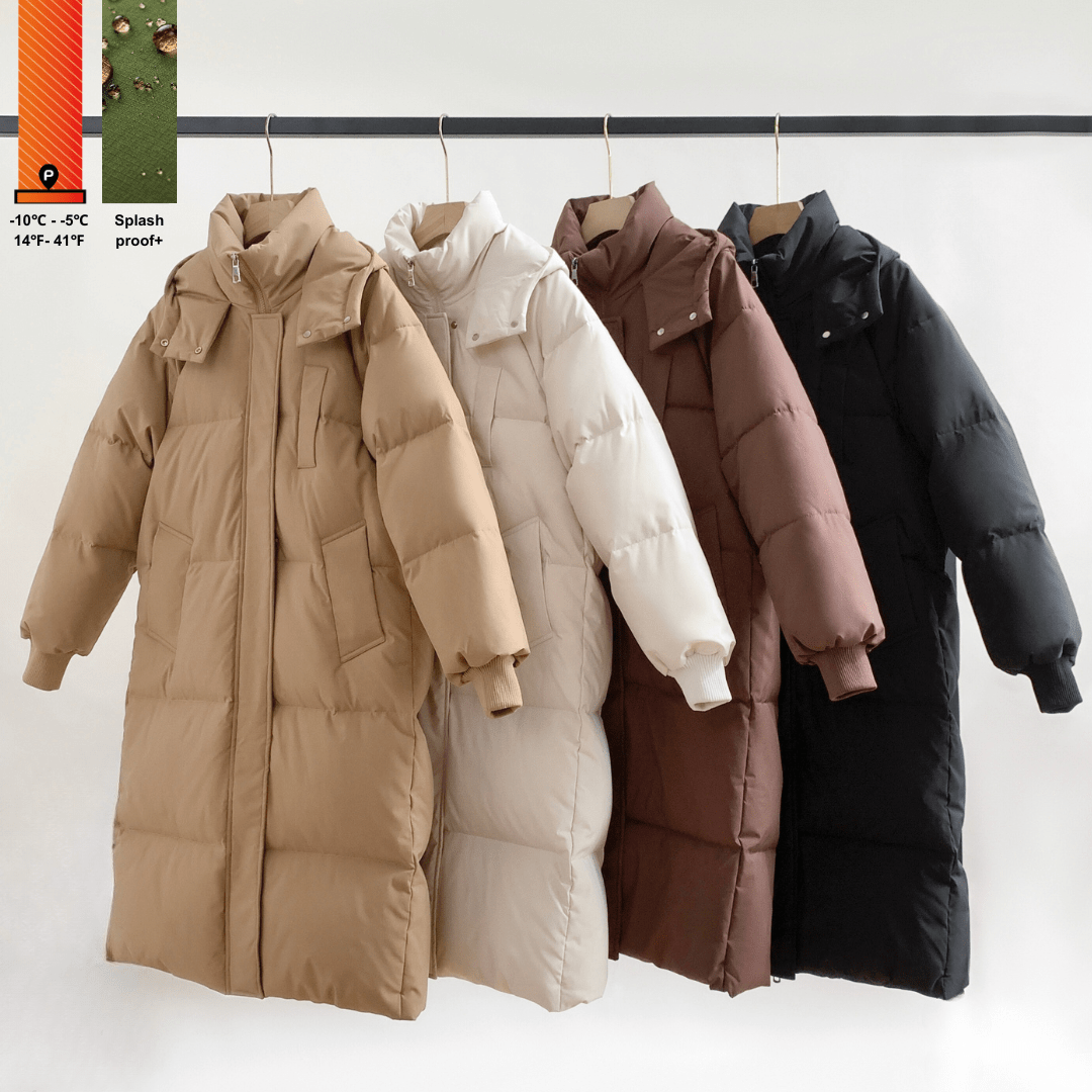 LUNA | LONG PUFFER JACKET WITH HOOD