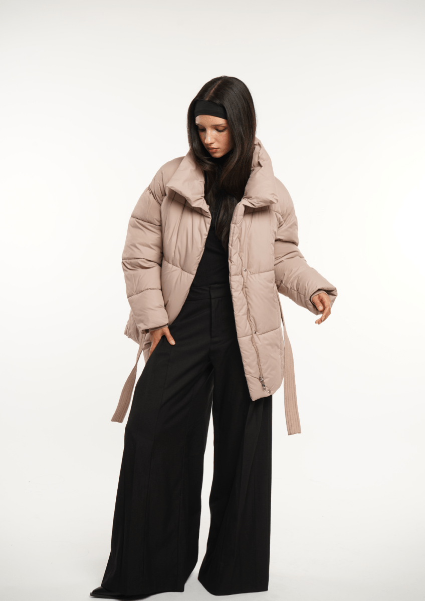 NOVA | Mid-Length Belted Puffer Coat