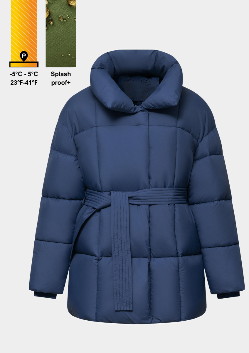 NOVA | Mid-Length Belted Puffer Coat