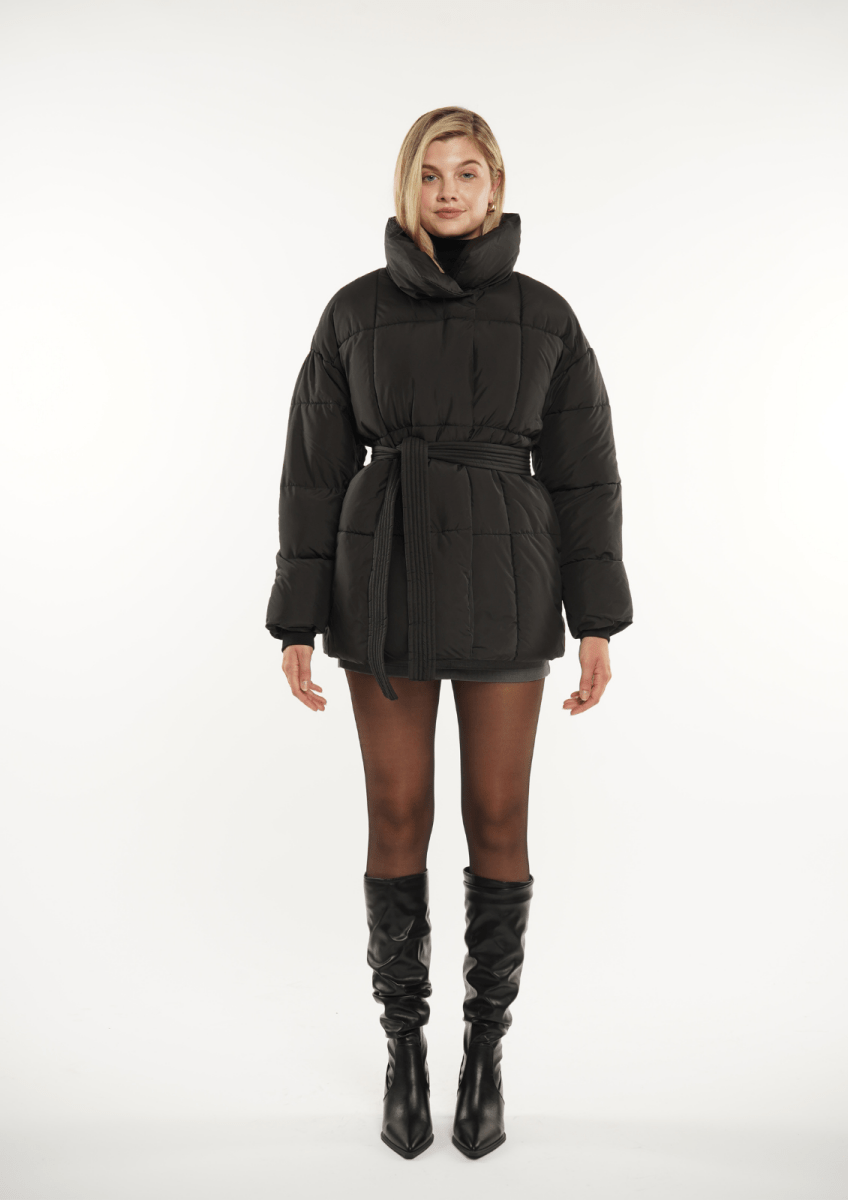 NOVA | Mid-Length Belted Puffer Coat