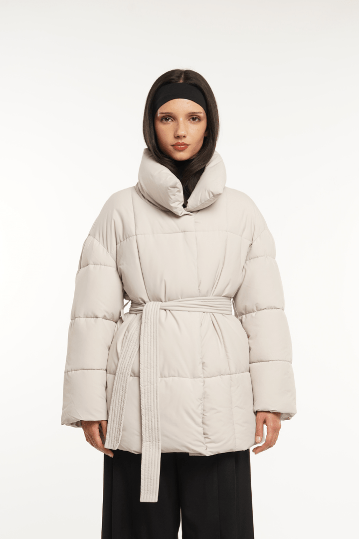 NOVA | Mid-Length Belted Puffer Coat