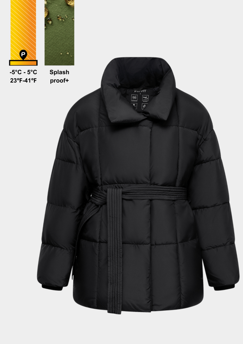 NOVA | Mid-Length Belted Puffer Coat