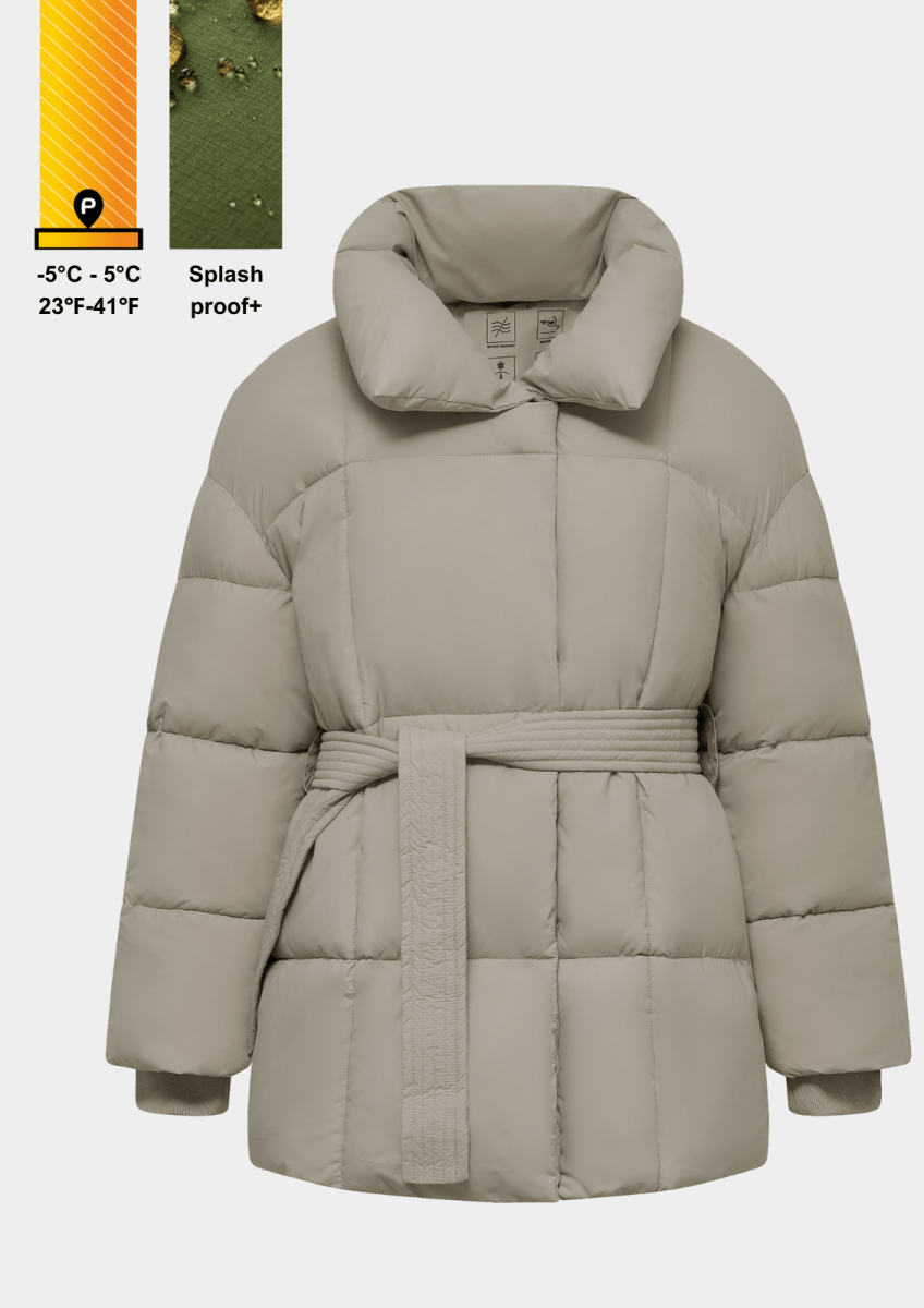 NOVA | Mid-Length Belted Puffer Coat