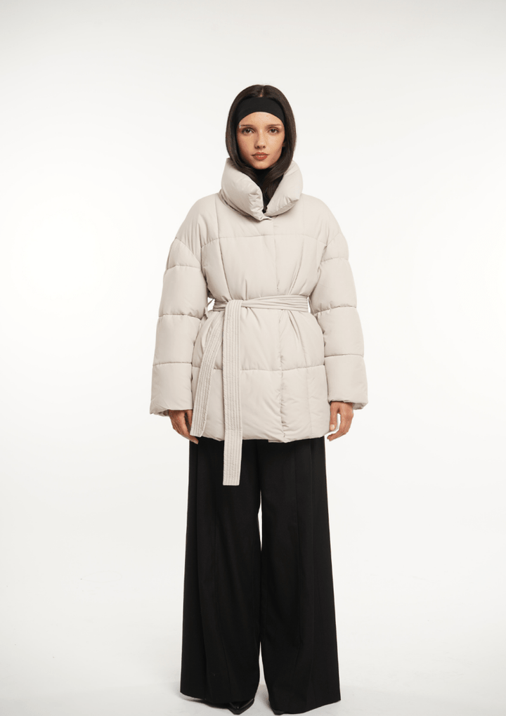 NOVA | Mid-Length Belted Puffer Coat