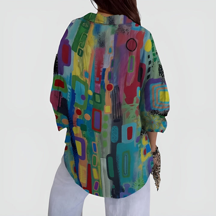 Clara | Artistic Flower Blouse